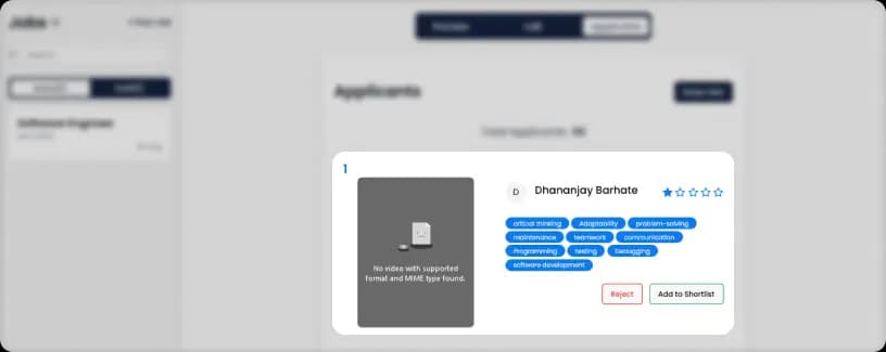 Shortlist candidate image showcasing AI-powered candidate selection tools on Hire.Skreels, emphasizing efficient hiring workflows